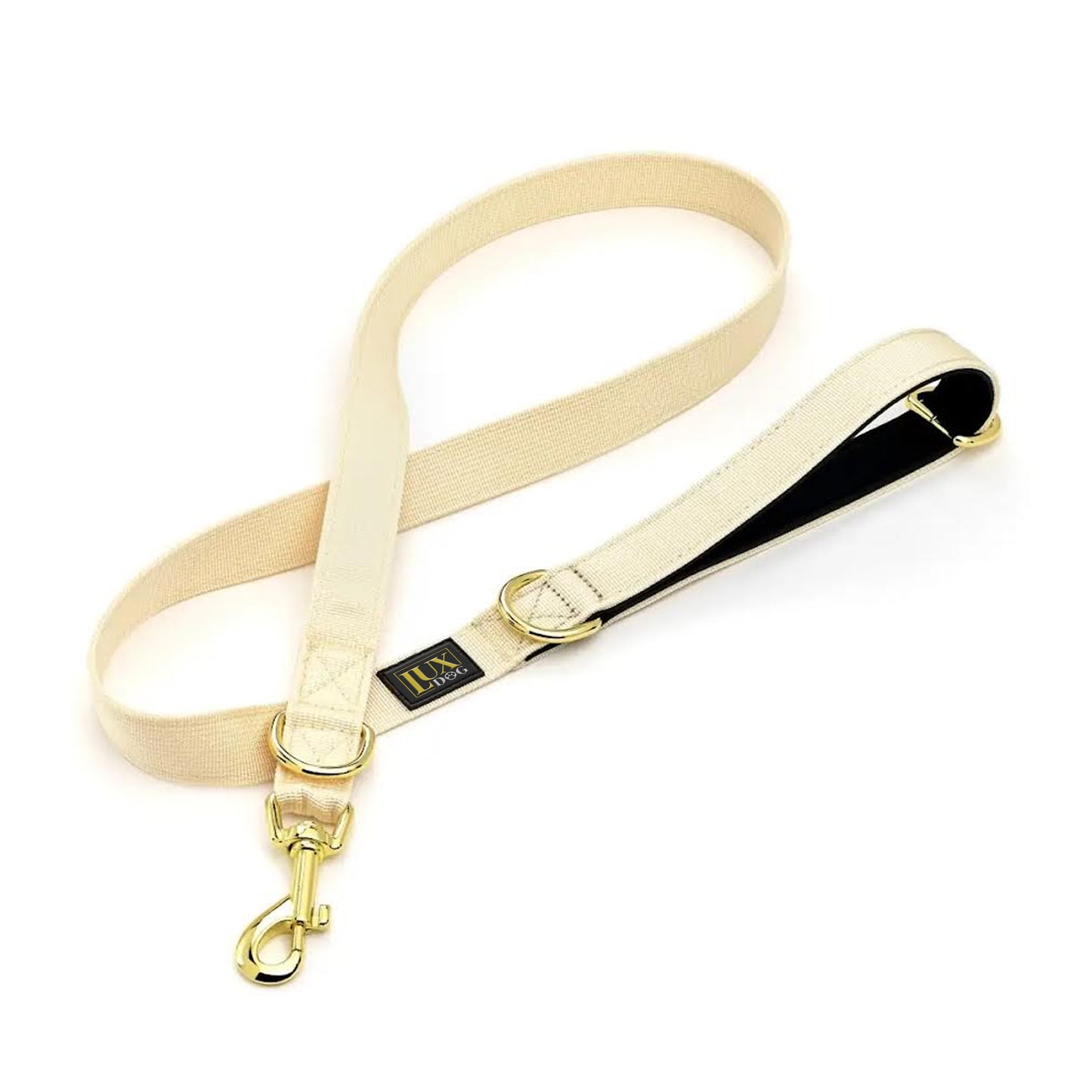 Gold Clip Leash (Cream)