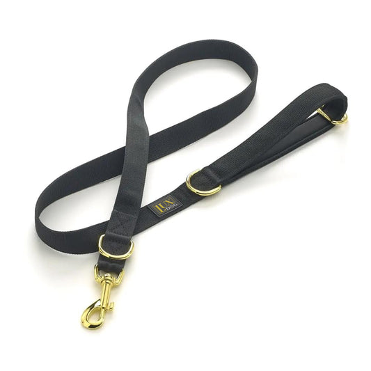 Gold Clip Leash (Black)