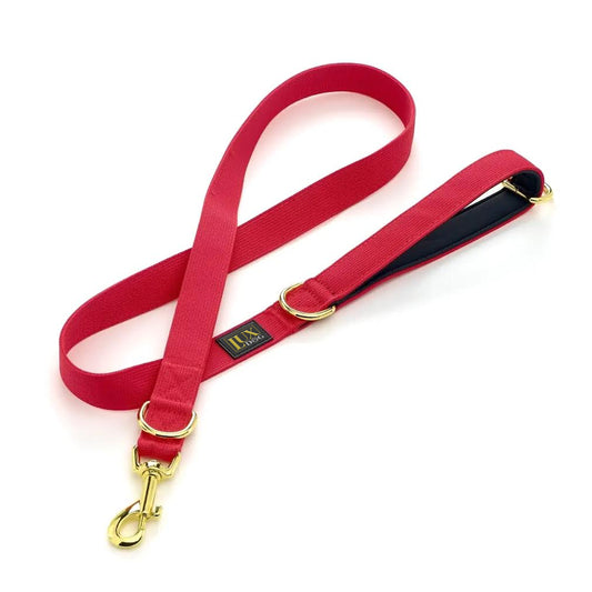 Gold Clip Leash (Red)